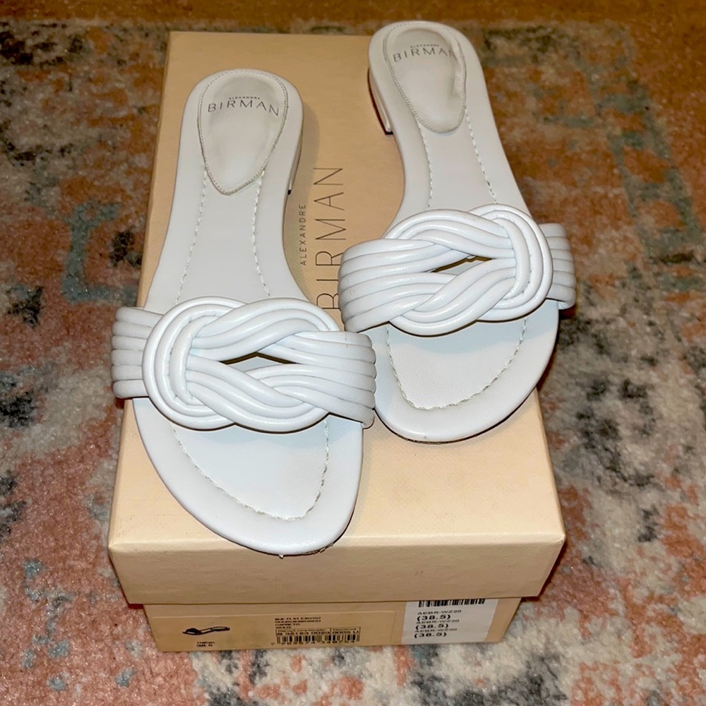 Vicky Flat Slide White